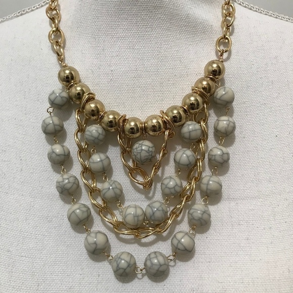 Jaclyn Smith Collection Gold Statement Necklace - Picture 2 of 5